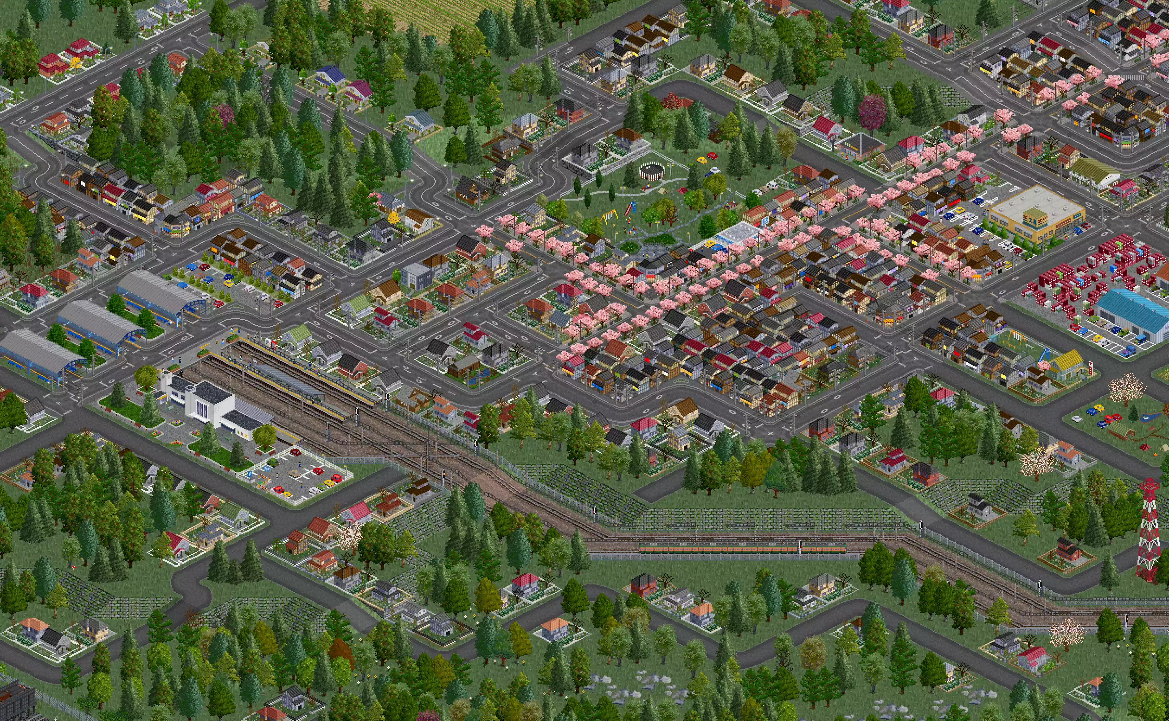 A small town edge with a simple approach